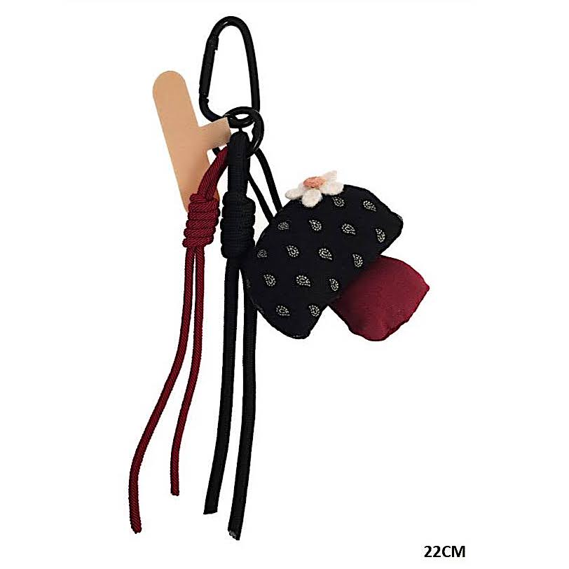 Mushroom Carabiner Rope Keychain