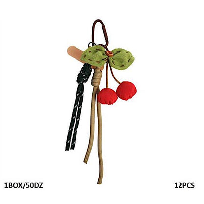 Cherry Carabiner Rope Keychain