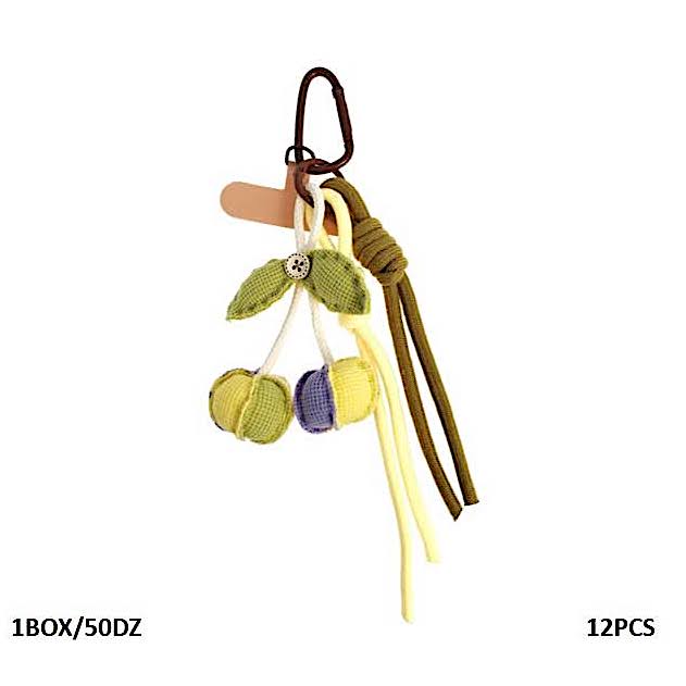 Dangling Fruits Carabiner Rope Keychain