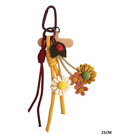 Autumn Daisies Carabiner Rope Keychain