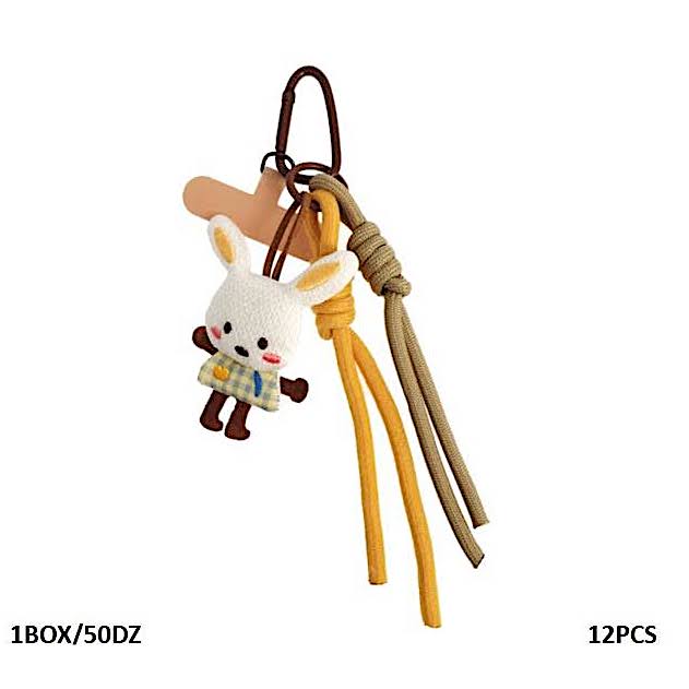 Bunny Rabbit Carabiner Rope Keychain