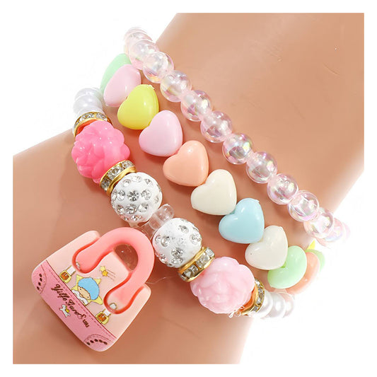 Mini Purse Bead Stretch Bracelet Set