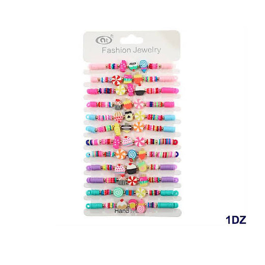 JAB43192 - Sweet Dessert Bead Adjustable Thread Bracelet