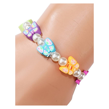 JAB43234 - Butterfly Bead Stretch Bracelet