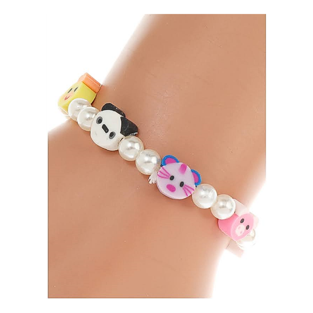 JAB43236 - Animal Bead Stretch Bracelet