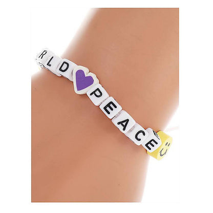 JAB43645 - World Peace Adjustable Thread Bracelet