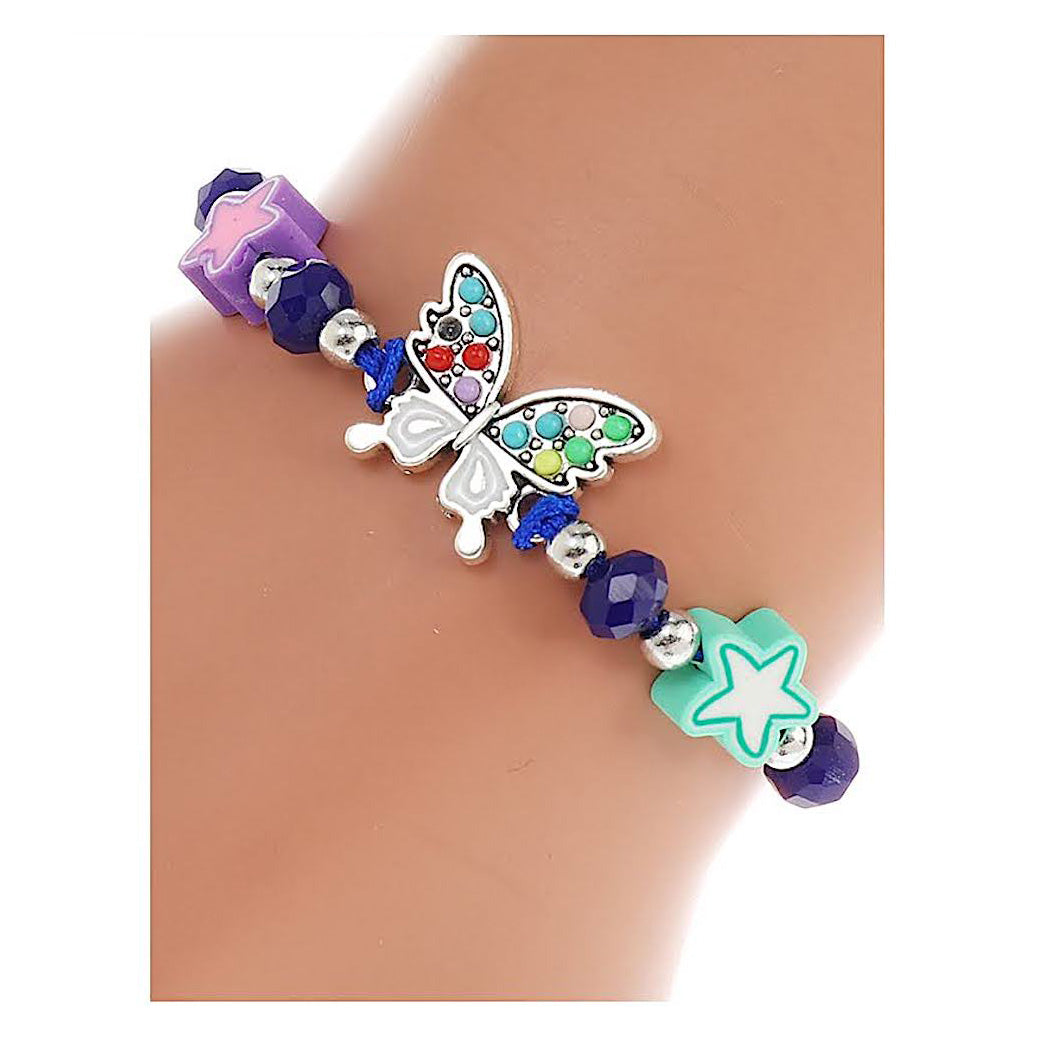 JAB43646 - Butterfly Bead Adjustable Thread Bracelet