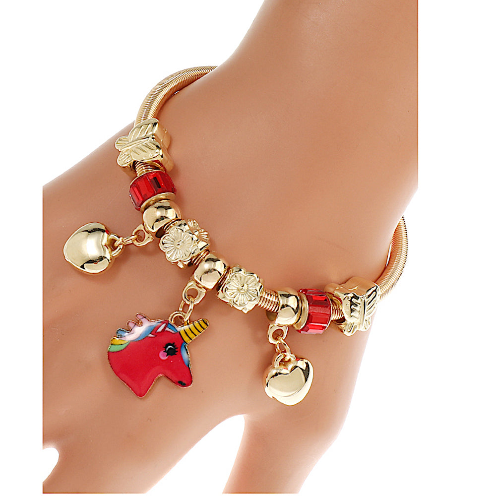 JAB43754 - Unicorn Charm Bracelet