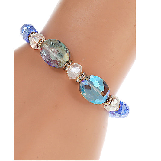 JAB45115 - Crystal Bead Stretch Bracelet