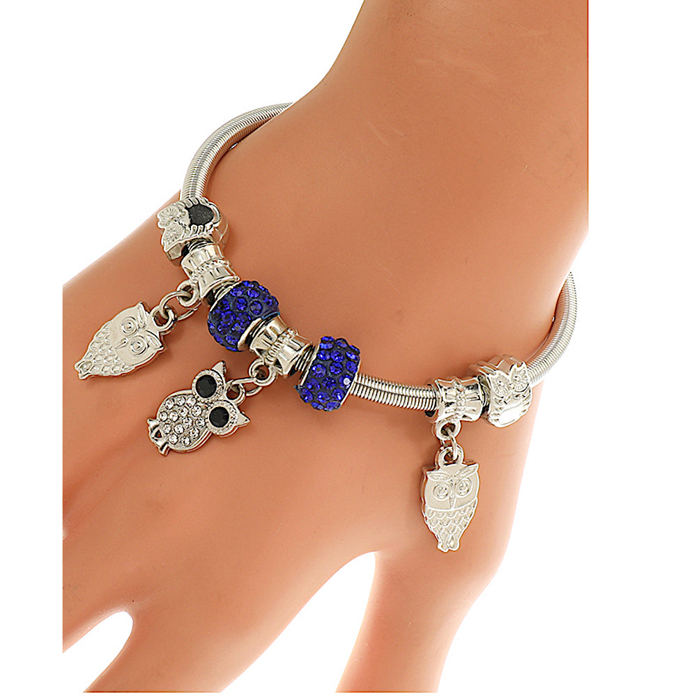 JAB45254 - Owl Charm Bracelet