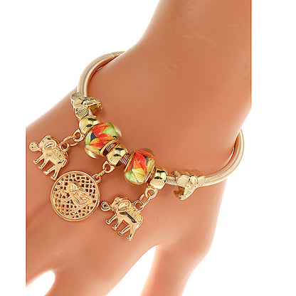 JAB45411 - Elephant Charm Bracelet