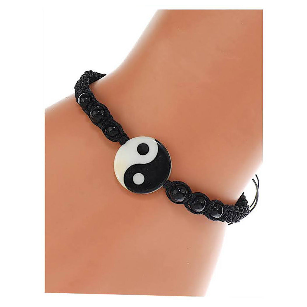 JAB46053 - Yin & Yang Adjustable Thread Bracelet