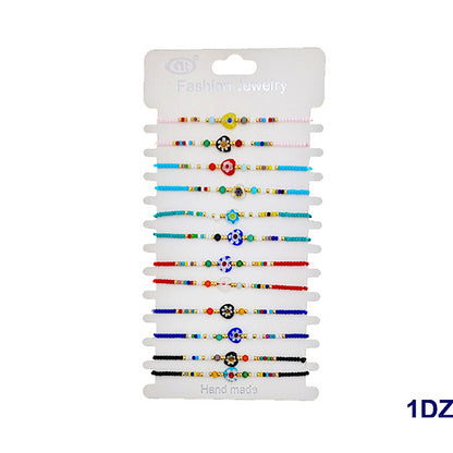 Flower Bead Adjustable Thread Bracelet