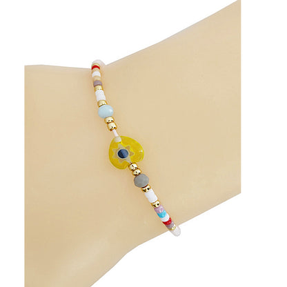 Flower Bead Adjustable Thread Bracelet