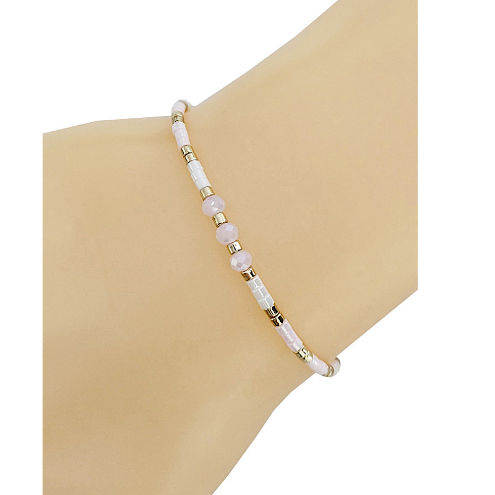 Color Bead Adjustable Thread Bracelet