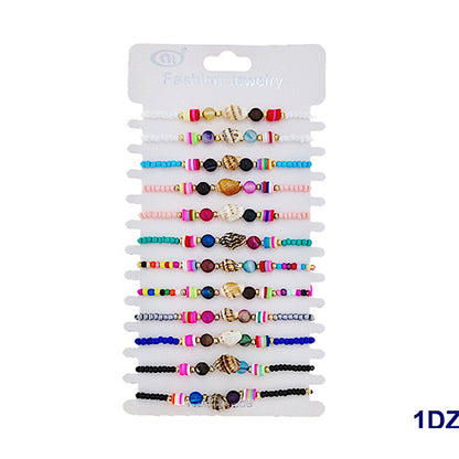 JAB47612 - Sea Shell Adjustable Thread Bracelet