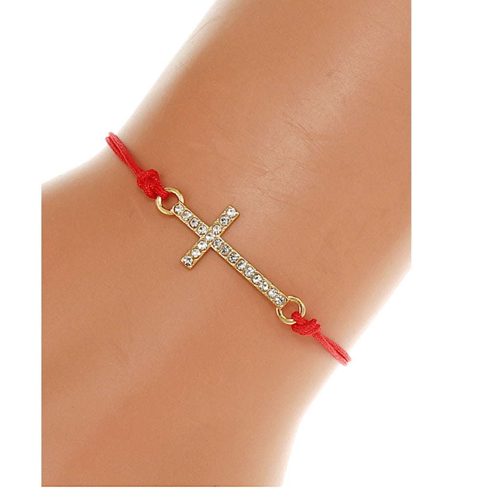 Cross Adjustable Thread Bracelet