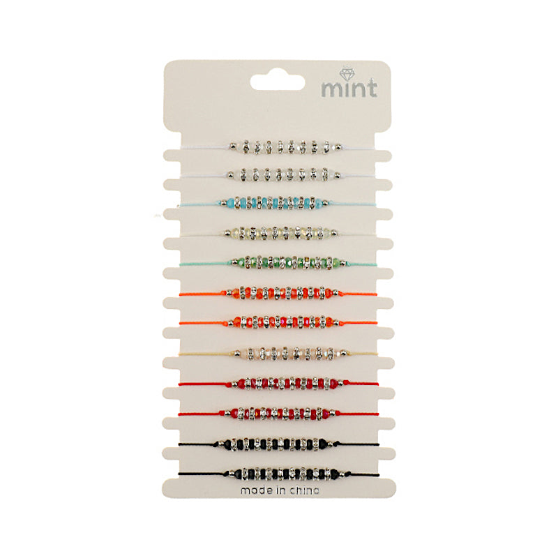 JAB47645 - Disc Bead Adjustable Thread Bracelet