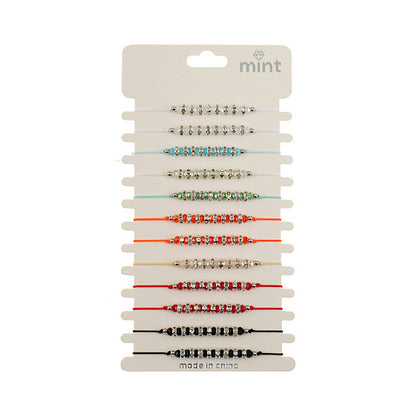JAB47645 - Disc Bead Adjustable Thread Bracelet