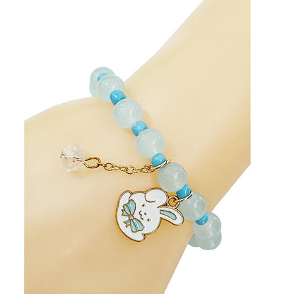 JAB47668 - Enamel Bunny Bead Bracelet