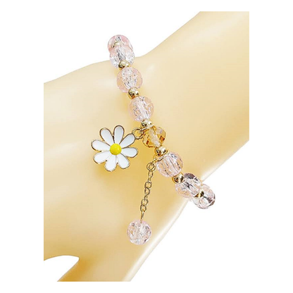 JAB47671 - Daisy Charm Bead Bracelet