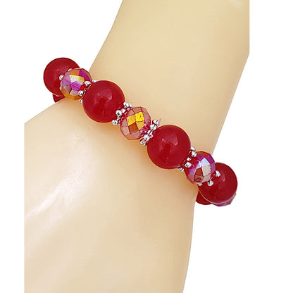 JAB48552 - Crystal Bead Stretch Bracelet