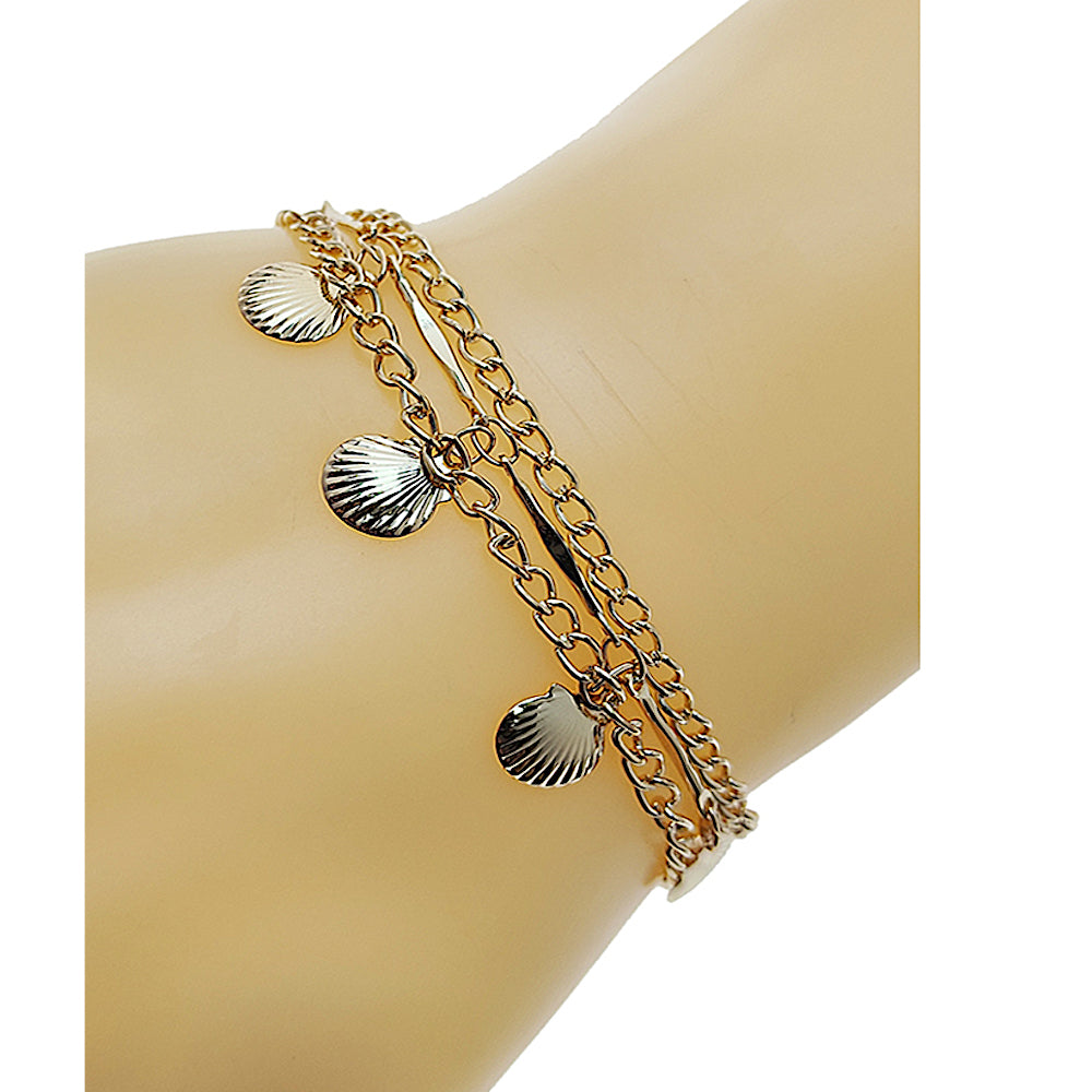 JAB49251 - Seashell Chain Bracelet Set