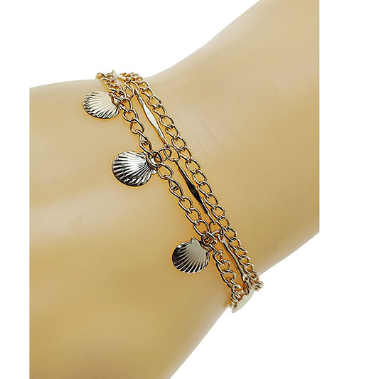 JAB49251 - Seashell Chain Bracelet Set