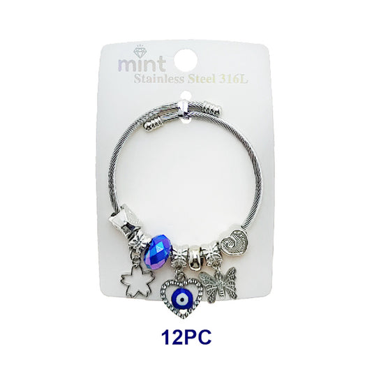 JAB49275 - Evil Eye Charm Bracelet