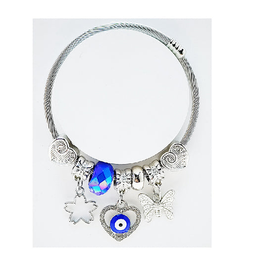 JAB49275 - Evil Eye Charm Bracelet