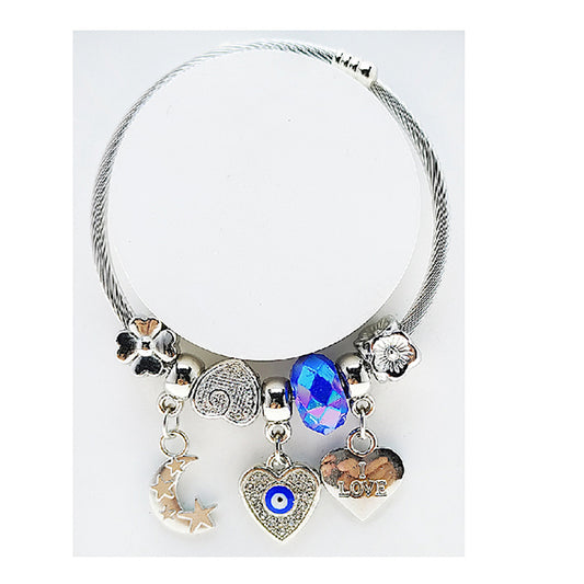 JAB49284 - Evil Eye Charm Bracelet