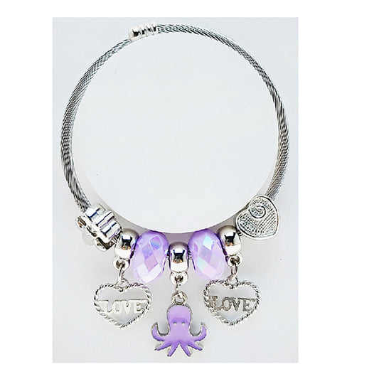 JAB49292 - Octopus Charm Bracelet