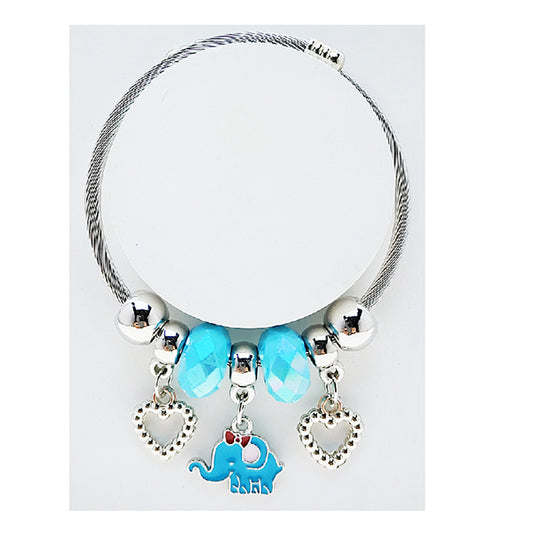 JAB49293 - Elephant Charm Bracelet