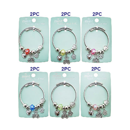 JAB49294 - Teddy Bear Charm Bracelet