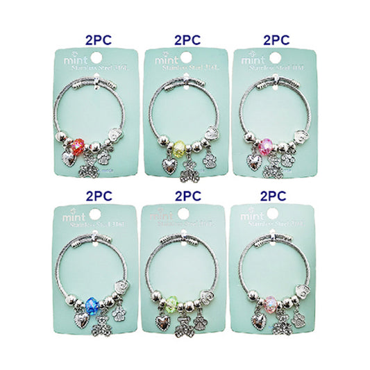 JAB49294 - Teddy Bear Charm Bracelet