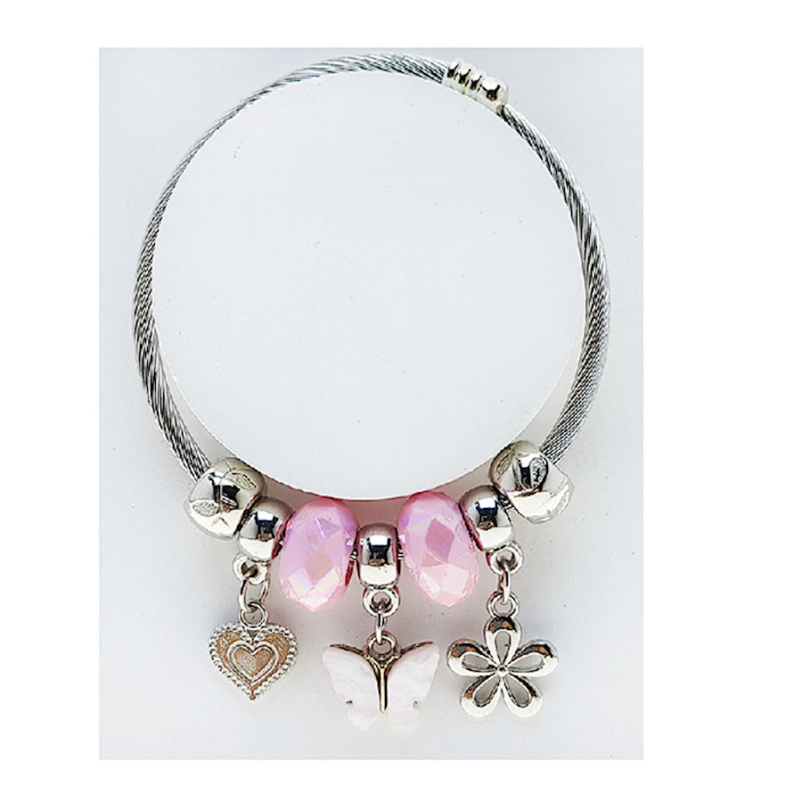 JAB49297 - Butterfly Charm Bracelet