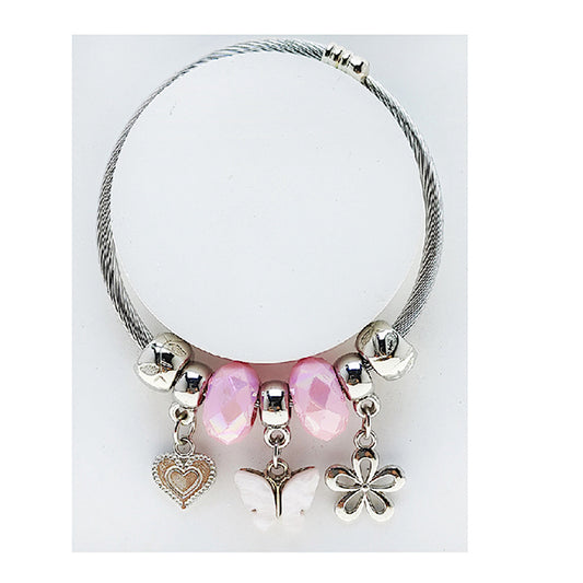 JAB49297 - Butterfly Charm Bracelet