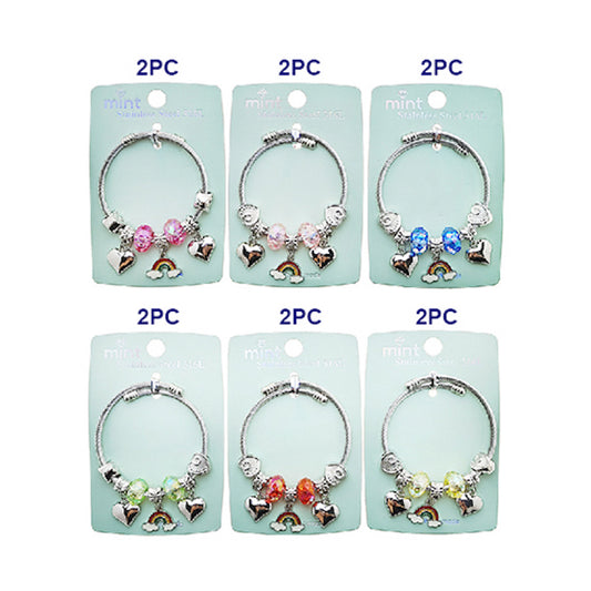 JAB49305 - Rainbow Charm Bracelet