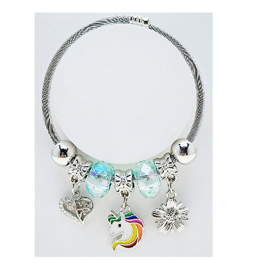 JAB49311 - Unicorn Charm Bracelet