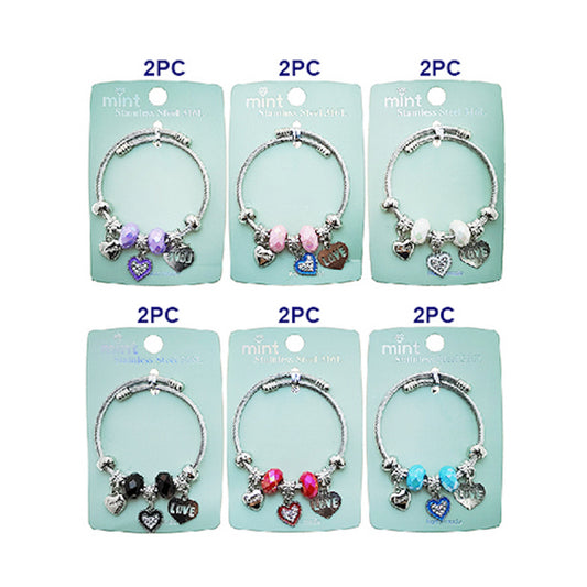JAB49314 - Heart Charm Bracelet