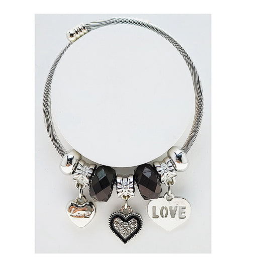 JAB49314 - Heart Charm Bracelet