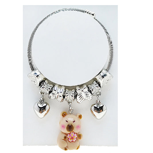 JAB49316 - Capybara Charm Bracelet