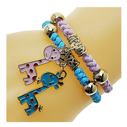Giraffe Charm Adjustable Thread Knot Bracelet