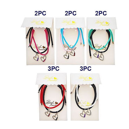 Heart Charm Adjustable Thread Knot Bracelet