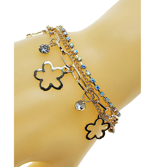 JAB49583 - Flower Chain Bracelet Set