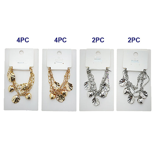 JAB49587 - Seashell Chain Bracelet Set