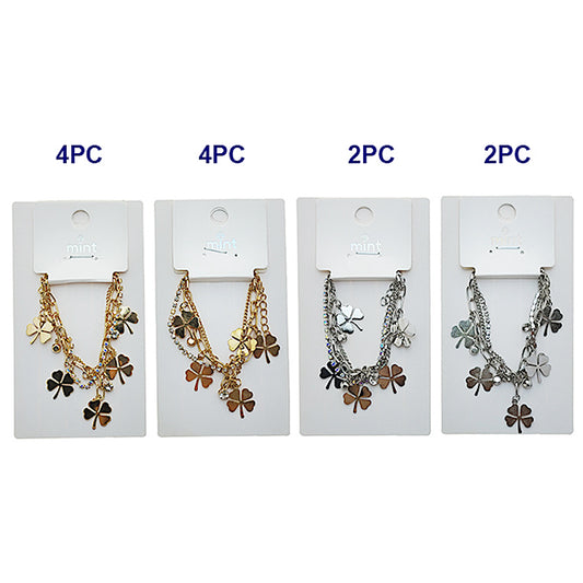 JAB49590 - Clover Chain Bracelet Set
