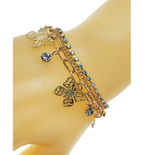 JAB49594 - Butterfly Chain Bracelet Set