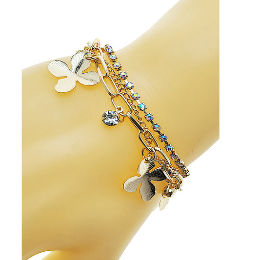 JAB49595 - Clover Chain Bracelet Set