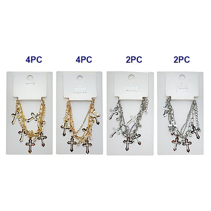 JAB49596 - Cross Chain Bracelet Set